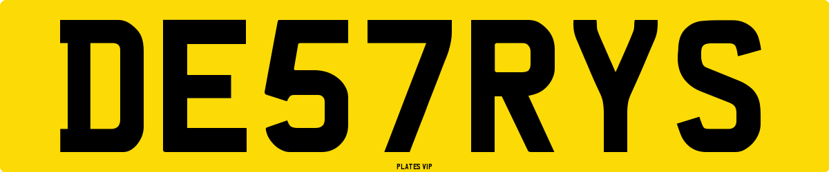 DE57RYS Number Plate