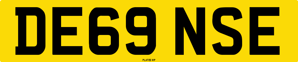 DE69 NSE Number Plate