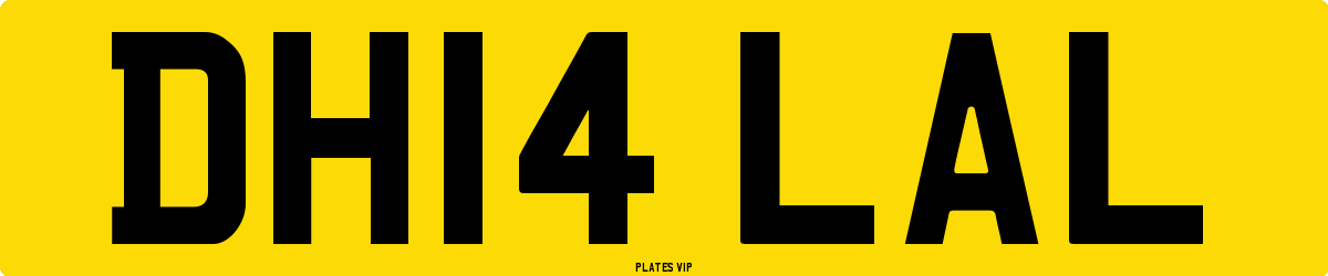 DH14 LAL Number Plate