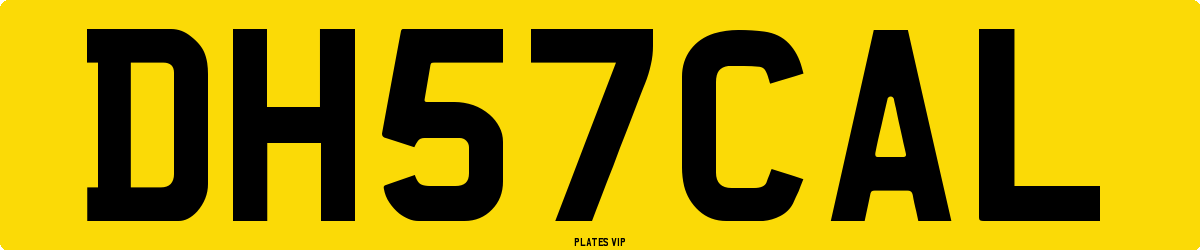 DH57CAL Number Plate