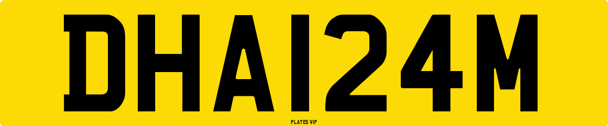 DHA124M Number Plate