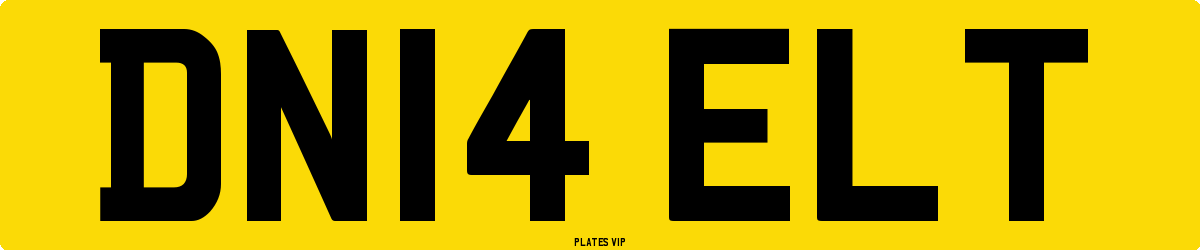 DN14 ELT Number Plate