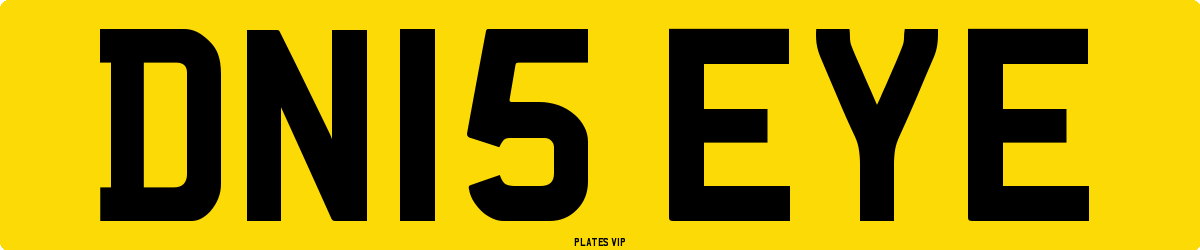 DN15 EYE Number Plate