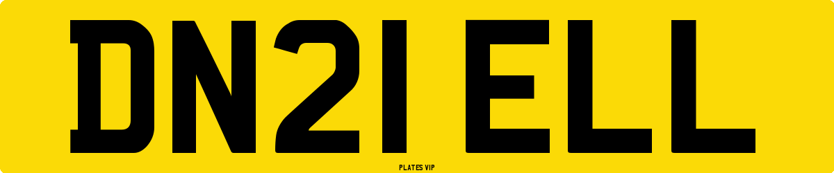 DN21 ELL Number Plate