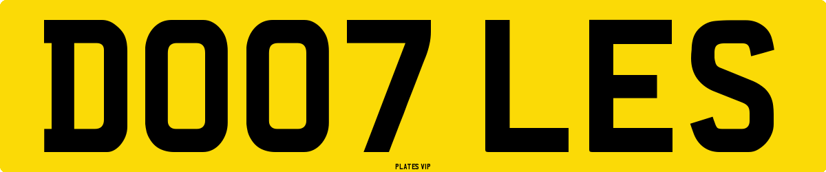 DO07 LES Number Plate