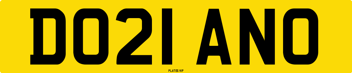 DO21 ANO Number Plate