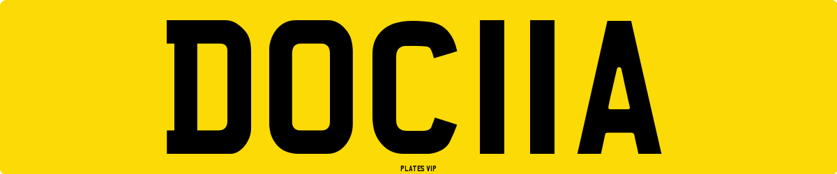 DOC11A Number Plate