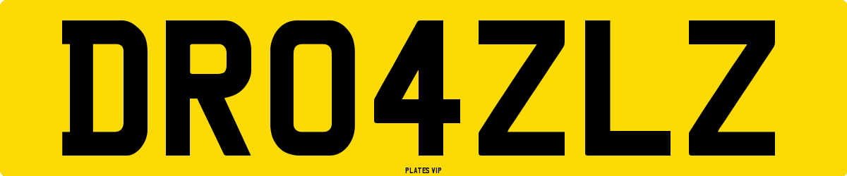 DR04ZLZ Number Plate