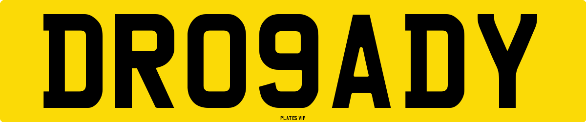 DR09ADY Number Plate