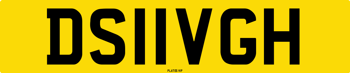 DS11VGH Number Plate