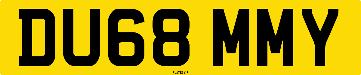 DU68 MMY Number Plate