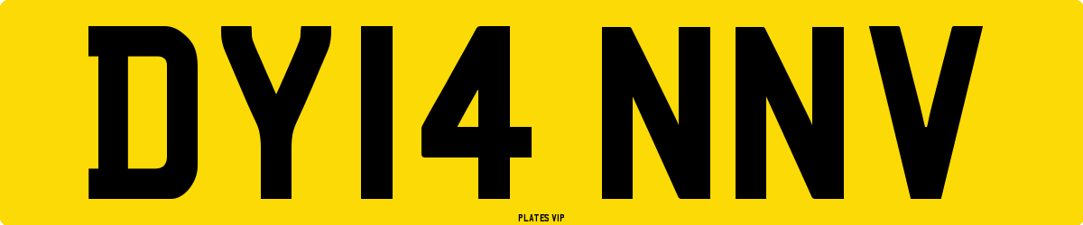 DY14 NNV Number Plate