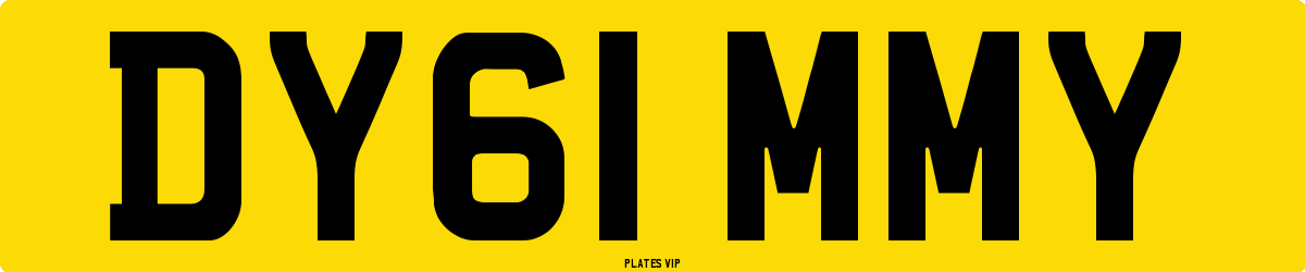 DY61 MMY Number Plate