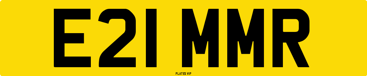 E21 MMR Number Plate