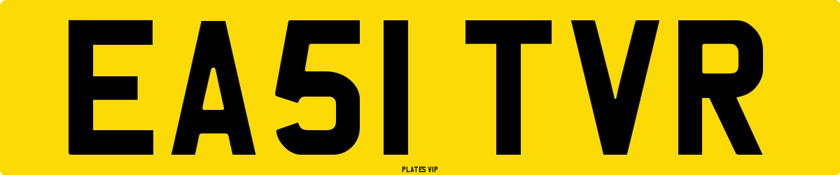 EA51 TVR Number Plate