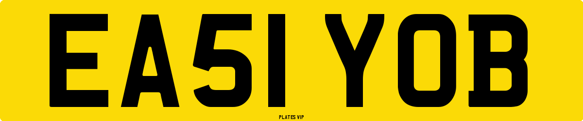EA51 YOB Number Plate