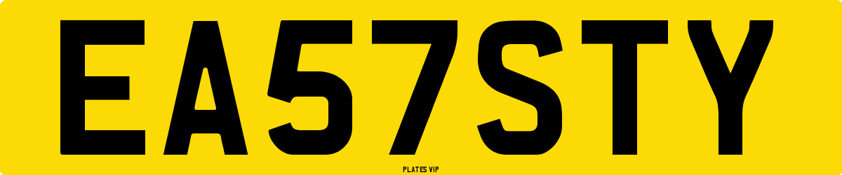 EA57STY Number Plate