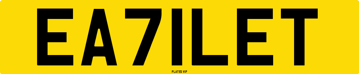 EA71LET Number Plate