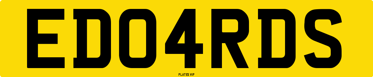 ED04RDS Number Plate