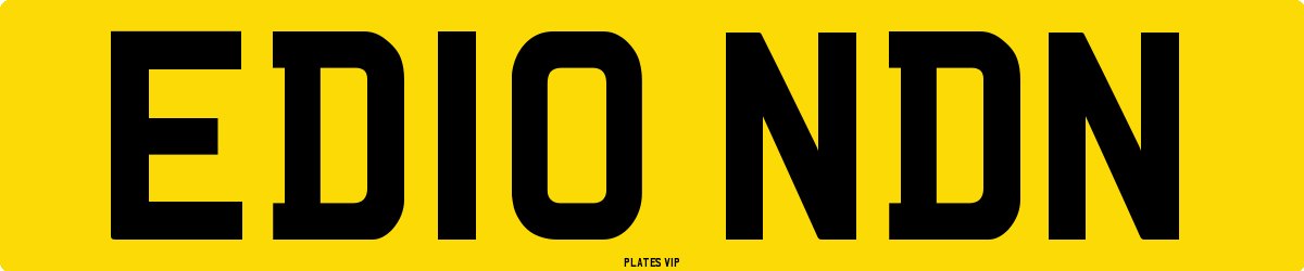 ED10 NDN Number Plate