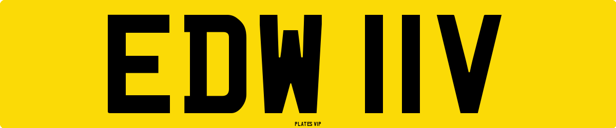 EDW 11V Number Plate