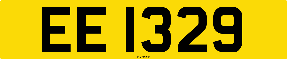 EE 1329 Number Plate