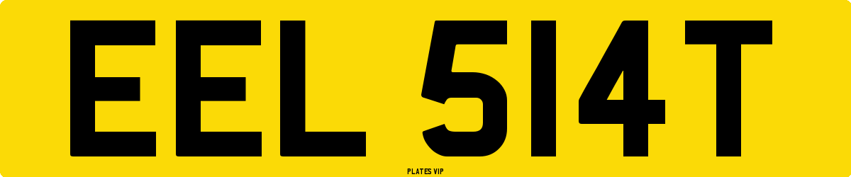 EEL 514T Number Plate