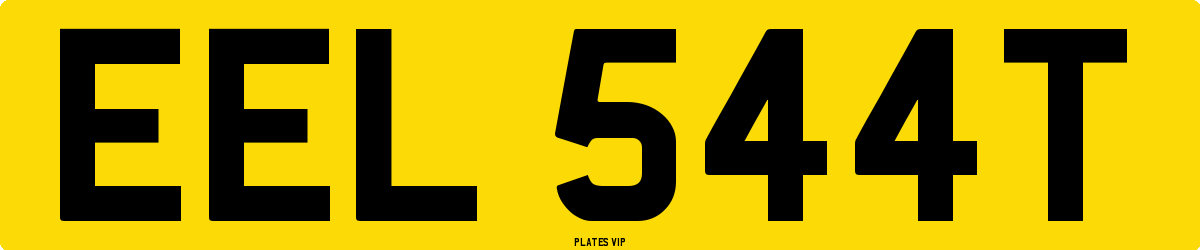 EEL 544T Number Plate
