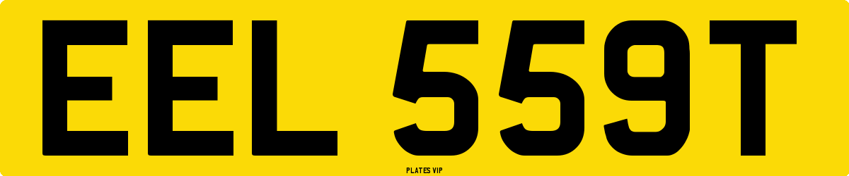 EEL 559T Number Plate