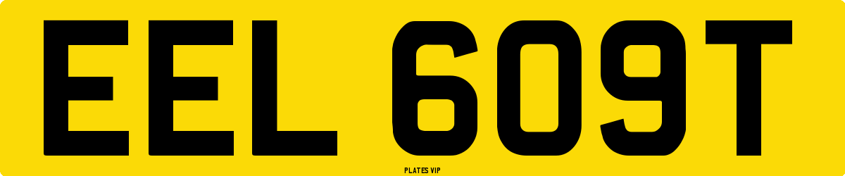 EEL 609T Number Plate