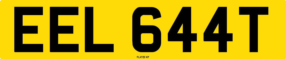 EEL 644T Number Plate