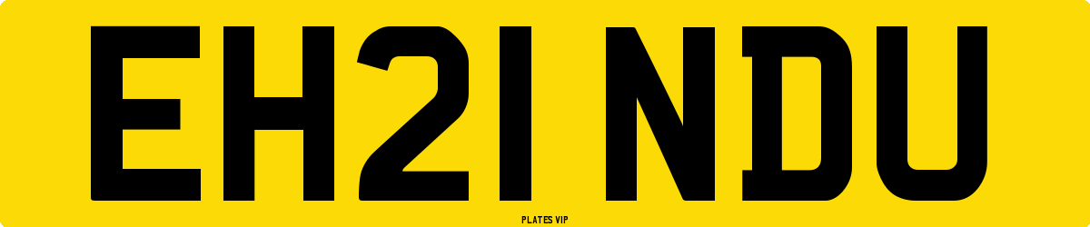 EH21 NDU Number Plate