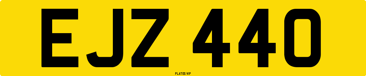 EJZ 440 Number Plate