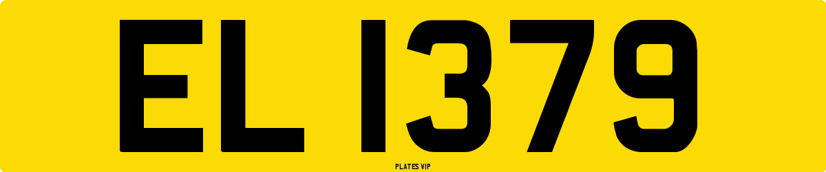 EL 1379 Number Plate