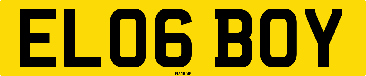 EL06 BOY Number Plate