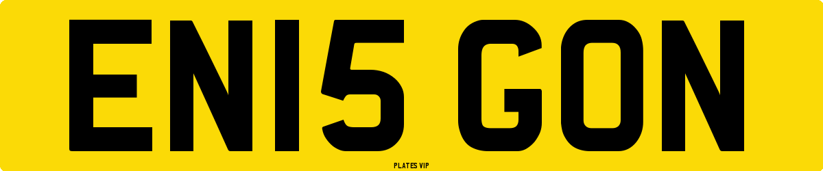 EN15 GON Number Plate