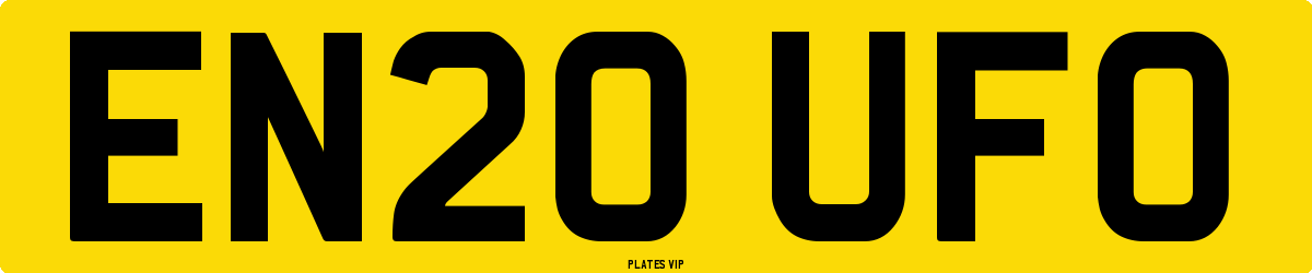 EN20 UFO Number Plate