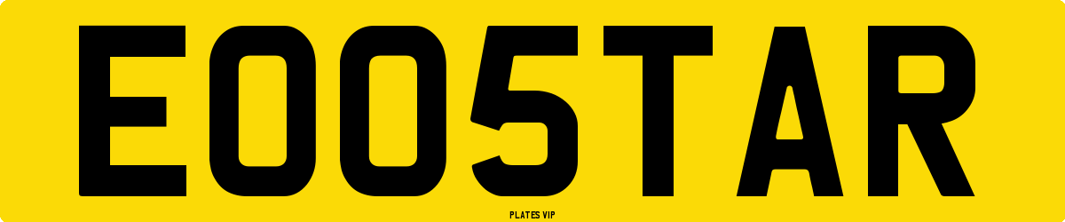 EO 05 TAR Number Plate