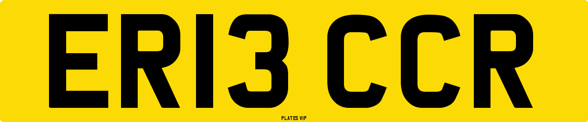 ER13 CCR Number Plate