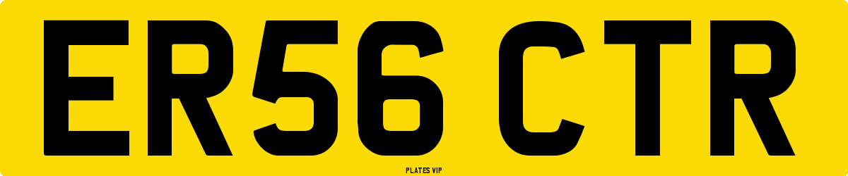 ER56 CTR Number Plate