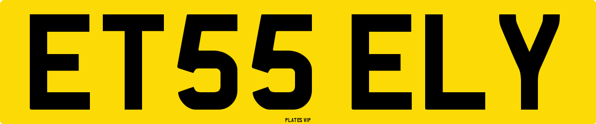 ET55 ELY Number Plate