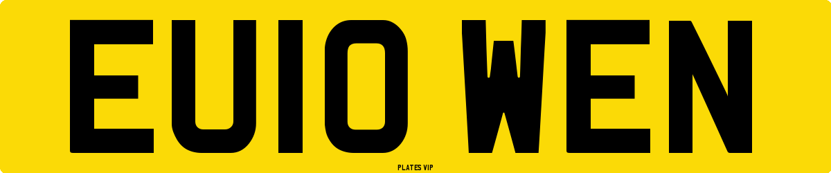 EU10 WEN Number Plate