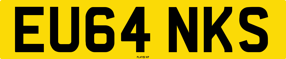 EU64 NKS Number Plate