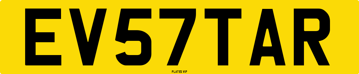 EV 57 TAR Number Plate