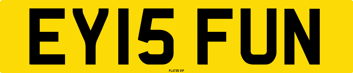 EY15 FUN Number Plate