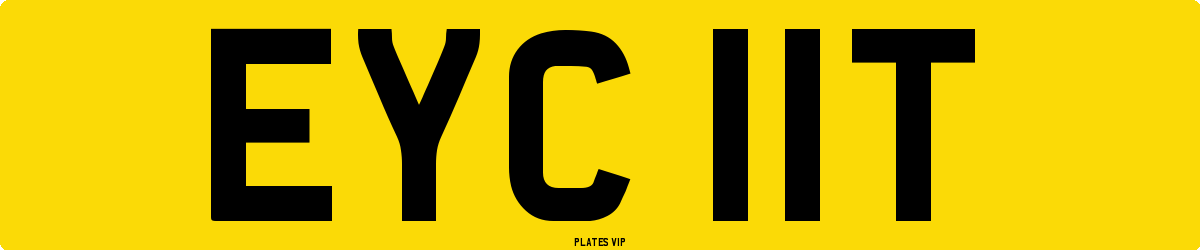 EYC 11T Number Plate