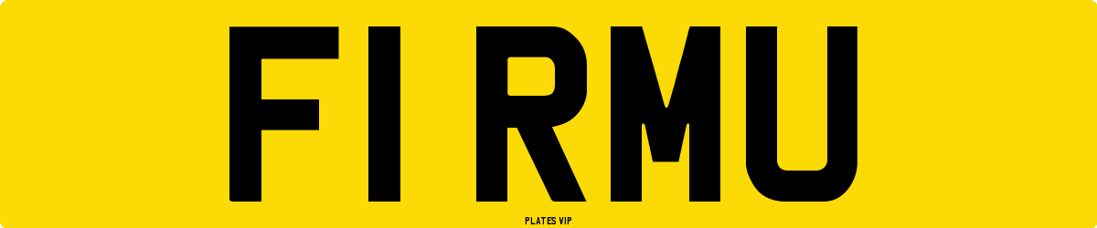 F1 RMU Number Plate