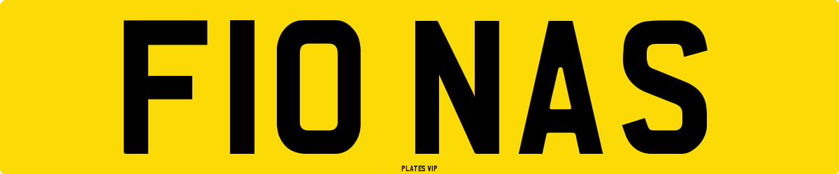 F10 NAS Number Plate