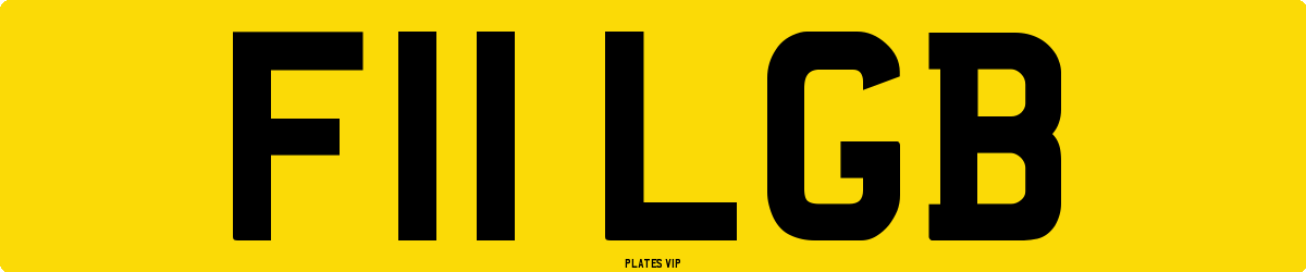 F11 LGB Number Plate