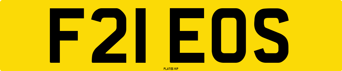 F21 EOS Number Plate